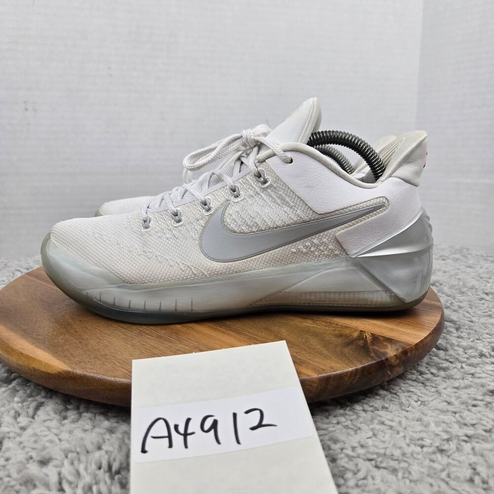 Nike Mens 8.5 Kobe AD Chrome White Athletic Daily Basketball Shoe 952425-110